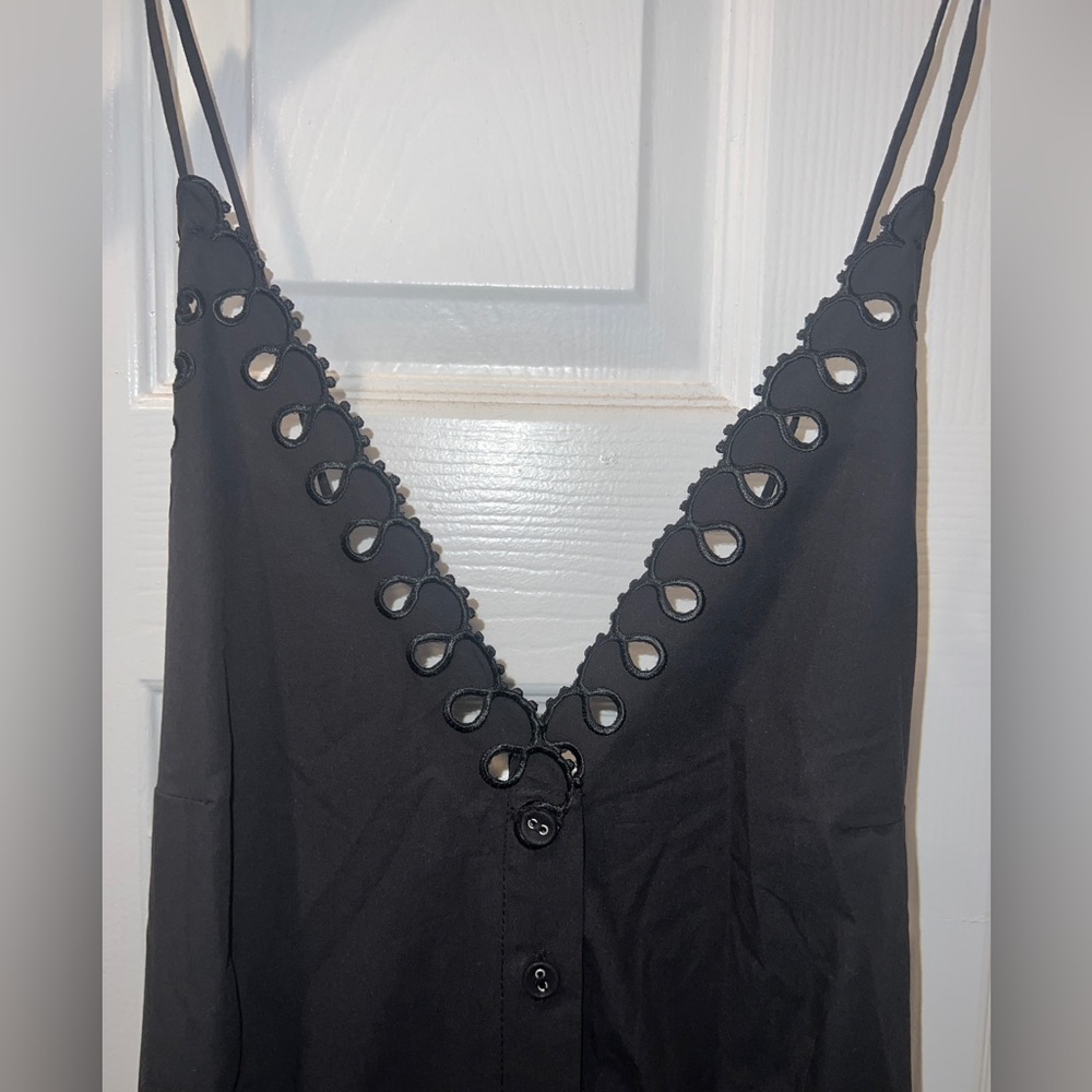 Magali Pascal V-Neck Cutout Buttondown Dress - Picture 2 of 10